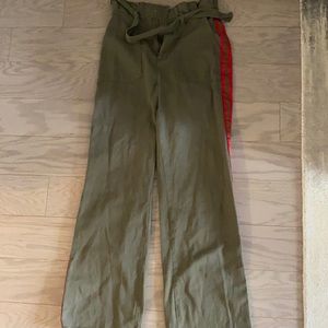 Zara Wide Leg Pants with Side Stripes NWT